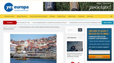 11 becas Erasmus+ para intercambio en Oporto para jvenes emprendedores - Yes Europa